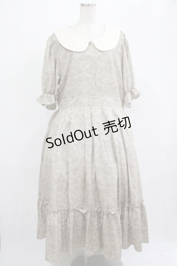 画像1: m petit by misako / NINA’Sコラボトワルドジュイワンピース 4L ベージュ H-25-07-22-005-LO-OP-NS-ZH (1)
