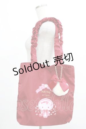 画像: m petit by misako / サンリオキャラクターズコラボ ハローキティ トートバッグ  レッド H-25-07-22-044-LO-BG-NS-ZH