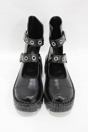 画像: Candy Stripper / CND PLATFORM BOOTS M ブラック H-25-07-22-1001-PU-SH-KB-ZH