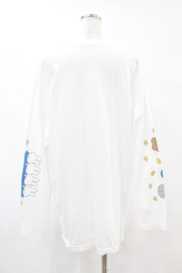 画像2: Candy Stripper / MIFFY AND ANIMALS L/S Tee  ホワイト H-25-07-22-1037-PU-TO-KB-ZH (2)