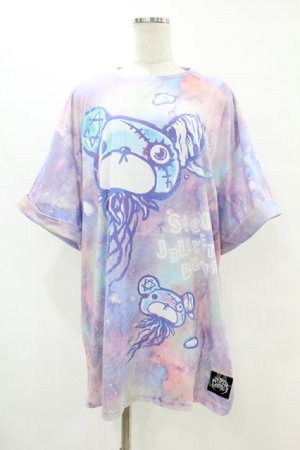 画像: HYPER CORE / SICKS JELLYFISH BEAR BIG Tシャツ  ラベンダー H-25-07-22-1044-PU-TO-KB-ZH