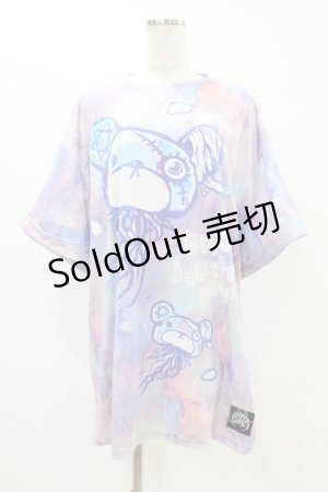 画像: HYPER CORE / SICKS JELLYFISH BEAR BIG Tシャツ  ラベンダー H-25-07-22-1044-PU-TO-KB-ZH