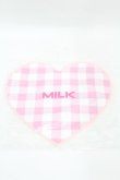 画像1: MILK / Heartギンガムタオル  ピンク H-25-07-22-1008-ML-ZA-KB-ZH (1)