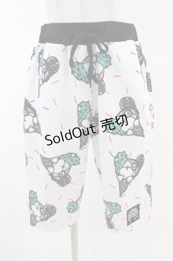 画像1: HYPER CORE / SICKS ICE BEARパンツ  白 H-25-07-22-1017-PU-PA-KB-ZH (1)