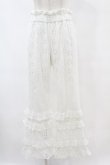 画像1: Candy Stripper / LACY PANTS  ホワイト H-25-07-22-1018-PU-PA-KB-ZH (1)