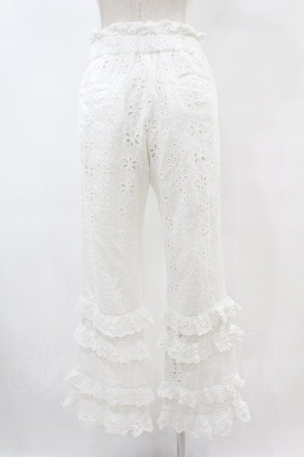 画像2: Candy Stripper / LACY PANTS  ホワイト H-25-07-22-1018-PU-PA-KB-ZH (2)