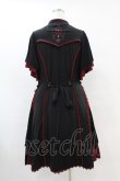 画像2: Ozz oneste / チャイナ刺繍ワンピース  黒×赤 H-25-07-22-1031-OO-OP-KB-ZH (2)