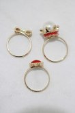 画像2: m petit by misako / AMハートリボン3Pリング 11号×2個/13号×1個 ゴールド H-25-07-22-066-LO-ZA-NS-ZH (2)