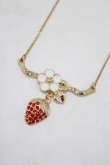 画像1: m petit by misako / いちごフラワーネックレス  ゴールド H-25-07-22-067-LO-AC-NS-ZH (1)
