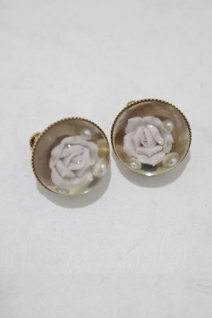 画像: axes femme / 薔薇のイヤリング  クリア H-25-07-22-070-AX-AC-NS-ZH