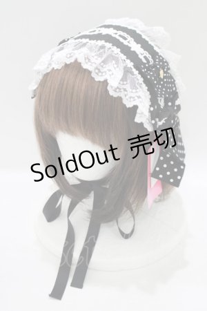 画像: Angelic Pretty / Sweet Dotリボンヘッドドレス  ブラック H-25-07-22-075-AP-AC-NS-ZH