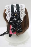画像2: Angelic Pretty / Sweet Dotリボンヘッドドレス  ブラック H-25-07-22-075-AP-AC-NS-ZH (2)