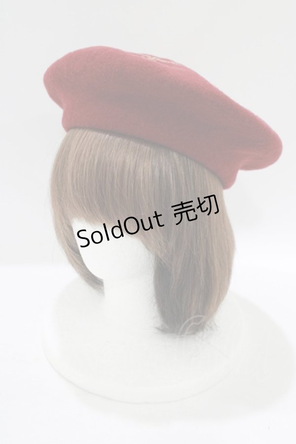 画像2: ALICE and the PIRATES / A/Pクラウンプリントベレー  ボルドー H-25-07-22-081-PA-AC-NS-ZH (2)