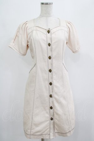 画像: Fi.n.t / パフスリーブデニムワンピース Free IVORY H-25-07-22-012-CA-OP-NS-ZH