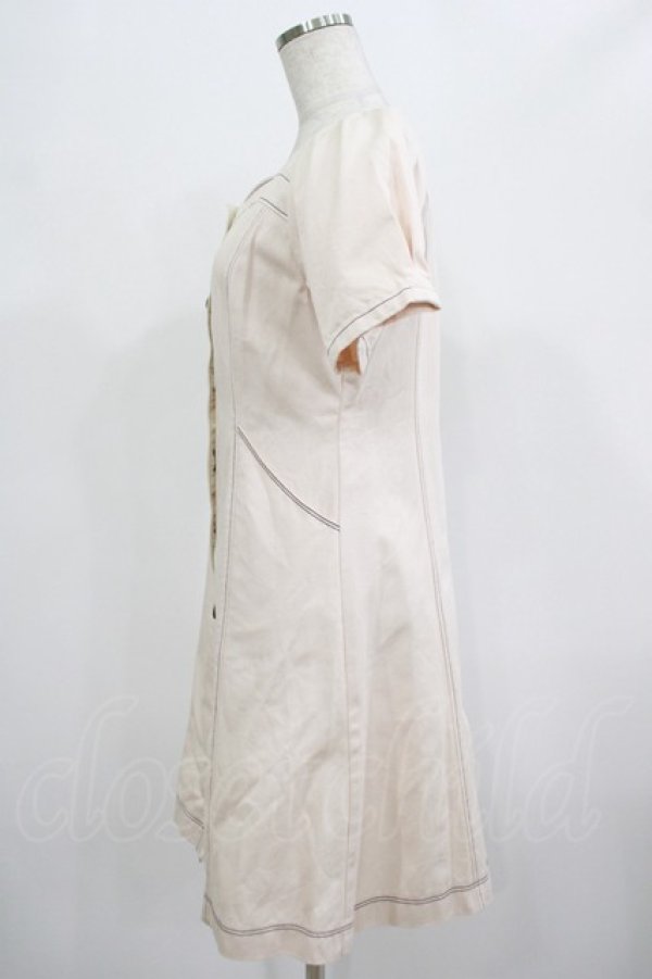 画像2: Fi.n.t / パフスリーブデニムワンピース Free IVORY H-25-07-22-012-CA-OP-NS-ZH (2)