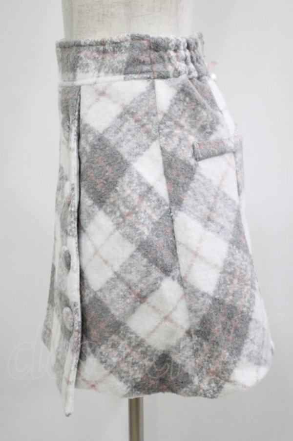 画像2: LIZ LISA / チェック台形スカート Free グレー H-25-07-22-013-LO-SK-NS-ZT082 (2)