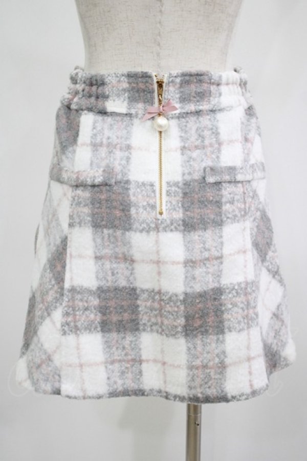 画像3: LIZ LISA / チェック台形スカート Free グレー H-25-07-22-013-LO-SK-NS-ZT082 (3)