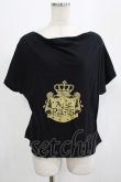 画像1: ALICE and the PIRATES / A/PクラウンプリントドルマンTシャツ Free ブラック H-25-07-22-020-PA-TS-NS-ZH (1)