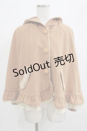 画像: axes femme POETIQUE / ポンチョコート M キャメル H-25-07-22-022-AX-CO-NS-ZH