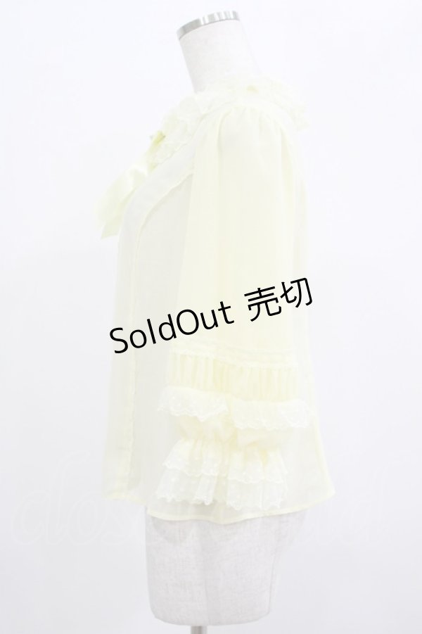 画像2: Angelic Pretty / ホイップDollブラウス Free イエロー H-25-07-22-023-AP-BL-NS-ZH (2)