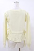 画像2: axes femme POETIQUE / ストロベリー刺繍ニットカーディガン M イエロー H-25-07-23-051-AX-TO-NS-ZH (2)