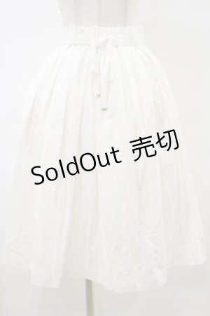画像: Fi.n.t / フレンチリネン風タックスカート Free OFF WHITE H-25-07-23-061-CA-SK-NS-ZH