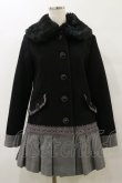 画像1: axes femme / プリーツデザインコート M ブラック H-25-07-23-071-AX-CO-NS-ZT-C001 (1)