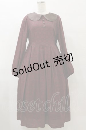 画像: Maison de FLEUR / 女王/ワンピース Free Bordeaux H-25-07-23-074-LO-OP-NS-ZH
