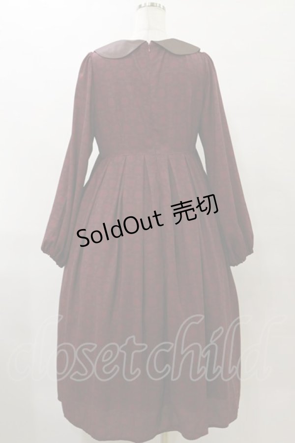 画像2: Maison de FLEUR / 女王/ワンピース Free Bordeaux H-25-07-23-074-LO-OP-NS-ZH (2)