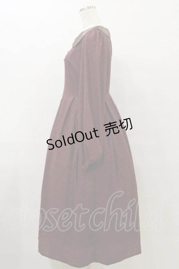 画像3: Maison de FLEUR / 女王/ワンピース Free Bordeaux H-25-07-23-074-LO-OP-NS-ZH (3)
