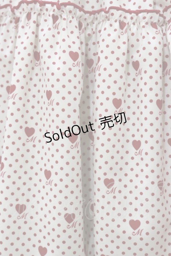 画像4: Melody BasKet / Melody BasKet×青木美沙子　Little dot heartワンピース M オフ/レッド H-25-07-23-077-LO-OP-NS-ZH (4)