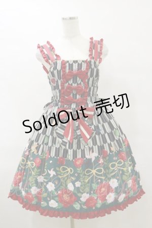 画像: metamorphose / ハイカラ小町シャーリングジャンパースカート Free ブラック H-25-07-23-078-ME-OP-NS-ZH