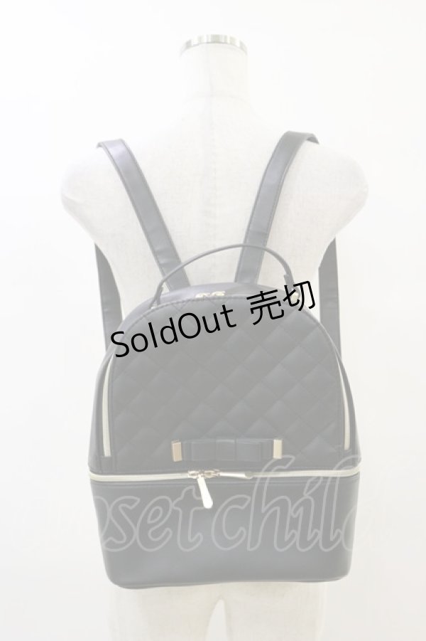 画像1: m petit by misako / TT*AMキルティングRK  ブラック H-25-07-23-026-LO-BG-NS-ZH (1)