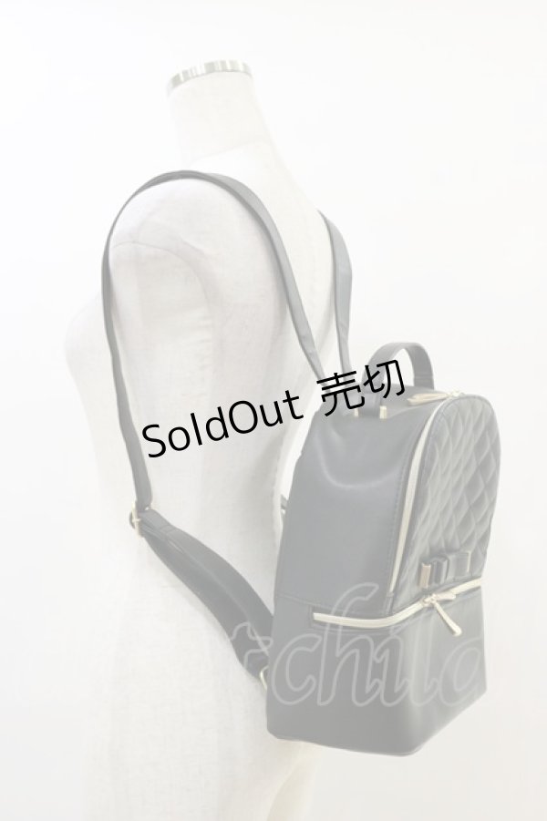 画像2: m petit by misako / TT*AMキルティングRK  ブラック H-25-07-23-026-LO-BG-NS-ZH (2)