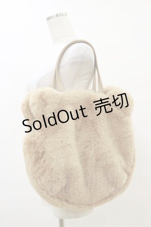 画像: PINK HOUSE / PINK HOUSE×misako aoki くまみみファーバッグ  ベージュ H-25-07-23-032-LO-BG-NS-ZH