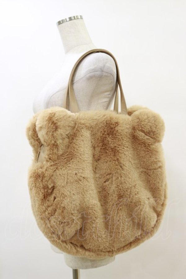 画像1: PINK HOUSE / PINK HOUSE×misako aoki くまみみファーバッグ  ベージュ H-25-07-23-032-LO-BG-NS-ZH (1)