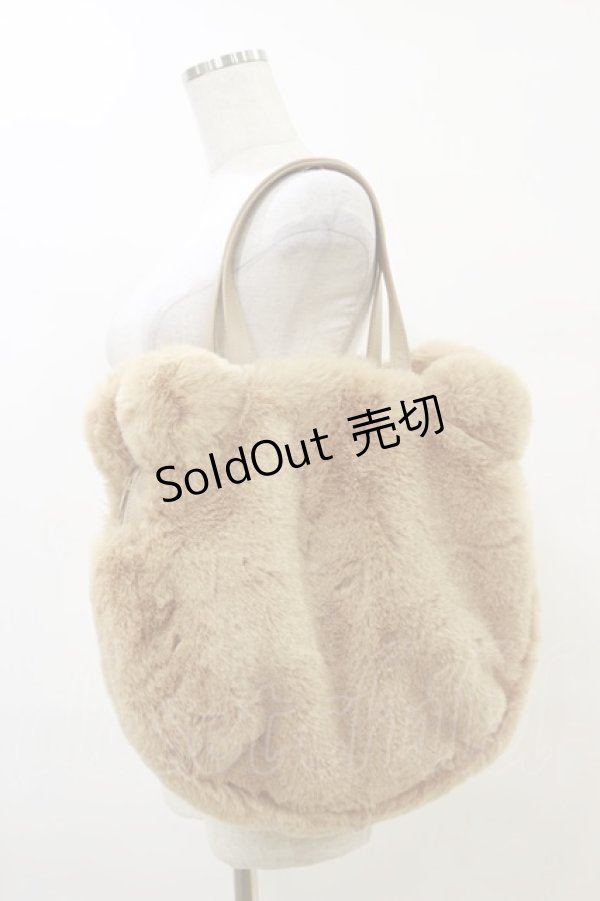 画像1: PINK HOUSE / PINK HOUSE×misako aoki くまみみファーバッグ  ベージュ H-25-07-23-032-LO-BG-NS-ZH (1)