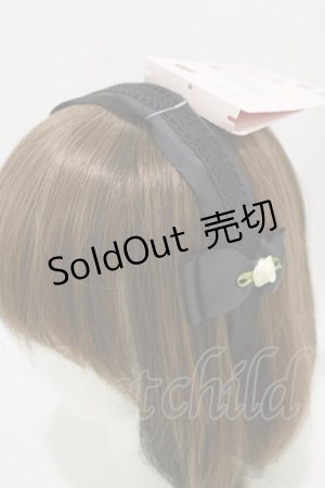 画像: m petit by misako / NINA'sコラボ AM*NIフラワーカチューシャ  ブラック H-25-07-23-006-LO-AC-NS-ZH