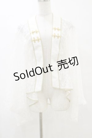 画像: metamorphose / 着物袖レースボレロ Free オフ H-25-07-23-037-ME-TO-NS-ZH