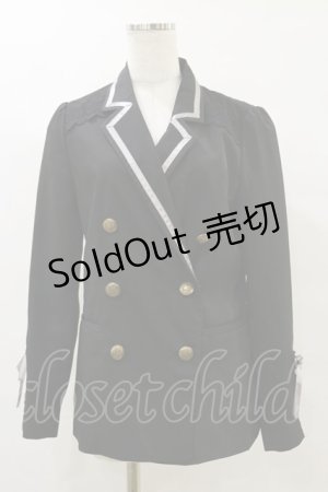 画像: axes femme / 袖レースアップジャケット M ブラック H-25-07-23-039-AX-JA-NS-ZH