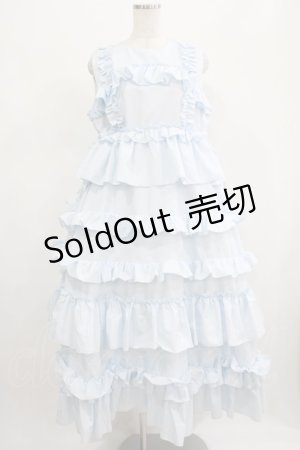 画像: merry jenny / フリルティアードワンピース  アイスブルー H-25-07-24-001-LO-OP-KB-ZH