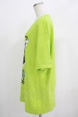 画像2: LISTEN FLAVOR / アサシンキャットビッグTシャツ  ライム H-25-07-24-040-PU-TO-KB-ZT490 (2)