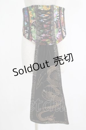 画像: Qutie Frash / 2017パティキュラ限定 コルセット  ブラック×ネオン H-25-11-16-008-QU-TO-KB-ZH