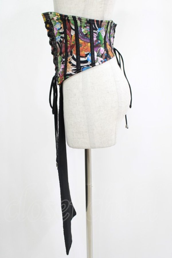 画像2: Qutie Frash / 2017パティキュラ限定 コルセット  ブラック×ネオン H-25-11-16-008-QU-TO-KB-ZH (2)