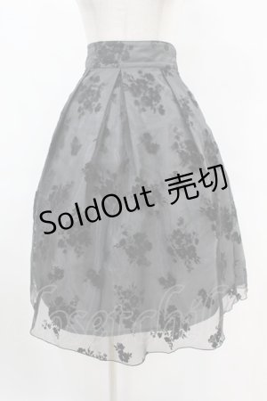 画像: an another angelus / フロッキープリントオーガンジースカート Free BLACK H-25-07-24-1045-CA-SK-NS-ZH