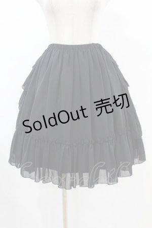 画像: Victorian maiden / フリルシフォンアンダースカート Free ブラック H-25-07-24-1047-CL-SK-NS-ZH