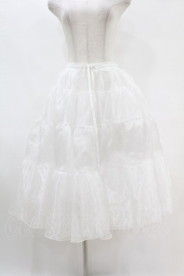 画像1: axes femme kawaii / ミディオーガンジーパニエ M オフ H-25-07-24-1049-AX-SK-NS-ZH (1)