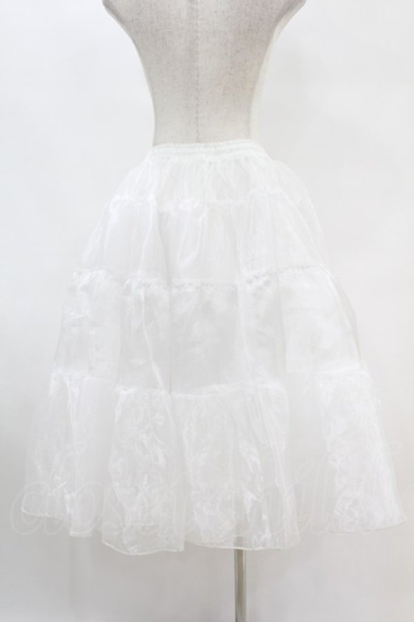 画像2: axes femme kawaii / ミディオーガンジーパニエ M オフ H-25-07-24-1049-AX-SK-NS-ZH (2)