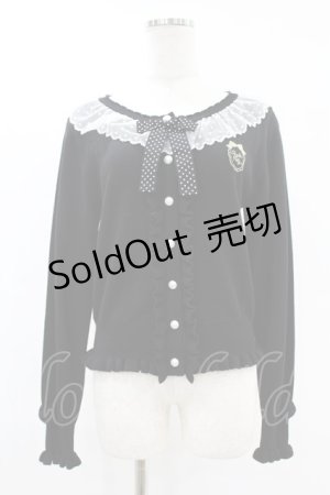 画像: Angelic Pretty / 小公女ニットカーディガン Free ブラック H-25-07-24-1052-AP-TO-NS-ZH
