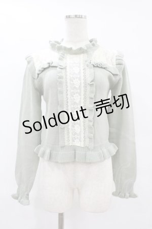 画像: axes femme POETIQUE / レース切替ニットプル M ミント H-25-07-24-1061-AX-TO-NS-ZH